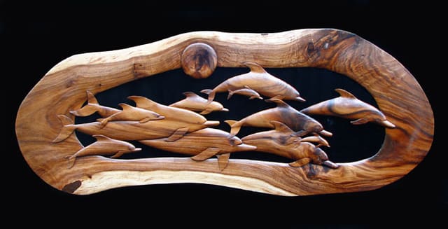 Dolphin Pod, an earlier work by Shiner Bruce Whitaker