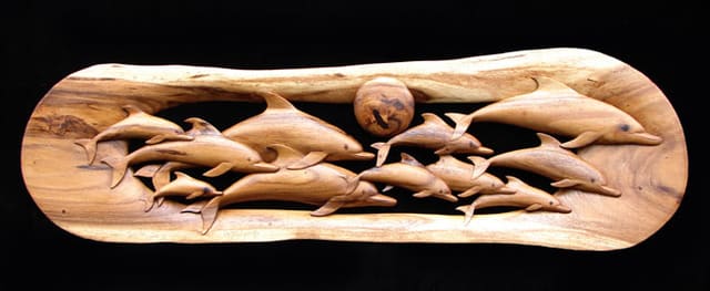 Dolphin Pod, an earlier work by Shiner Bruce Whitaker