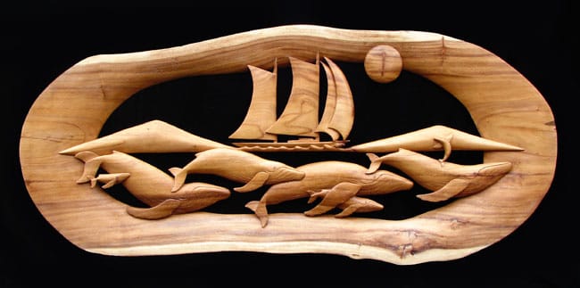 Sailing the Spirit of Maui with Whale Pod, 69" x 29"