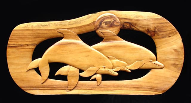 Dolphin Family, an earlier work by Shiner Bruce Whitaker