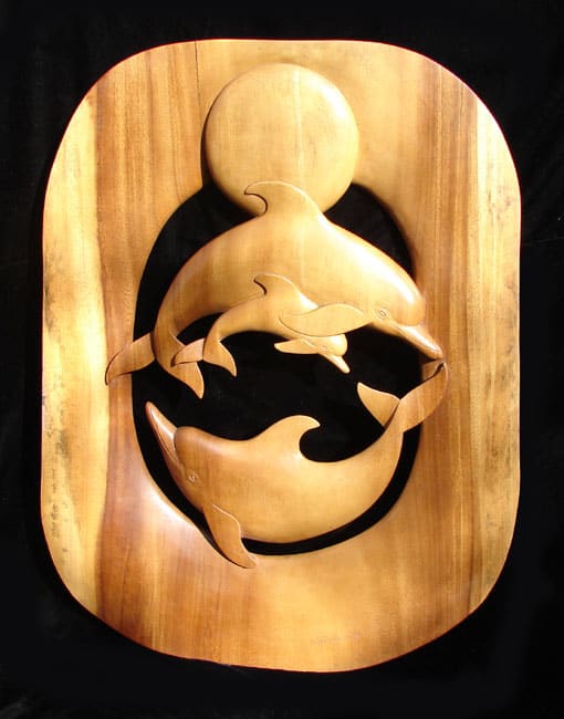 Dolphin Family, an earlier work by Shiner Bruce Whitaker