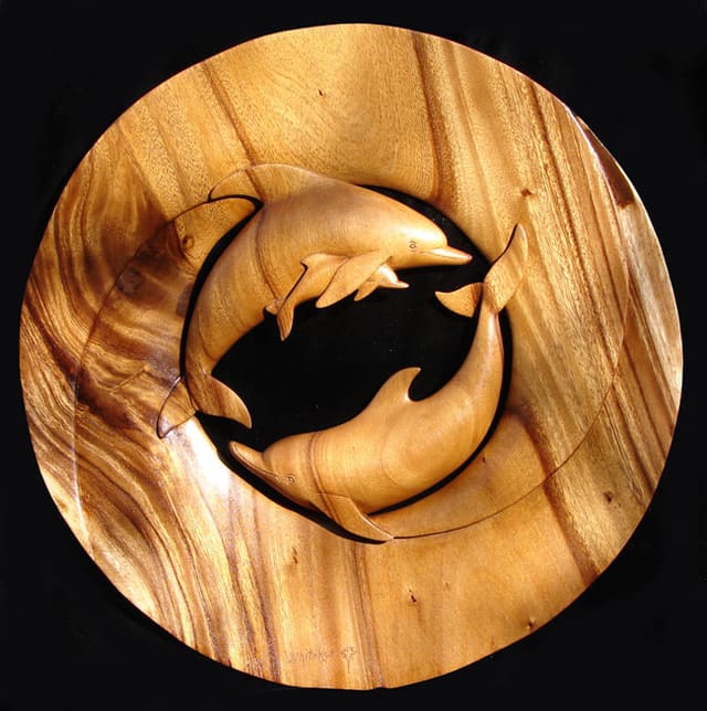 Dolphin Family, an earlier work by Shiner Bruce Whitaker