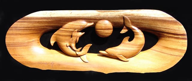 Dolphin Family, an earlier work by Shiner Bruce Whitaker