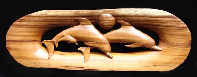 Dolphin Family, an earlier work by Shiner Bruce Whitaker