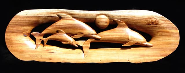 Dolphin Family, an earlier work by Shiner Bruce Whitaker