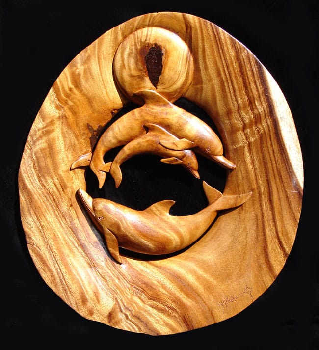 Dolphin Family Circle, 20" x 23"