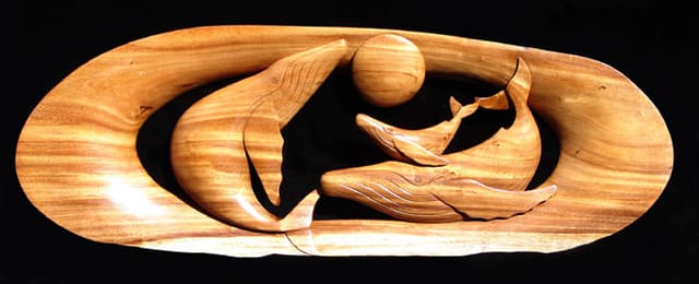 Whale Family, an earlier work by Shiner Bruce Whitaker