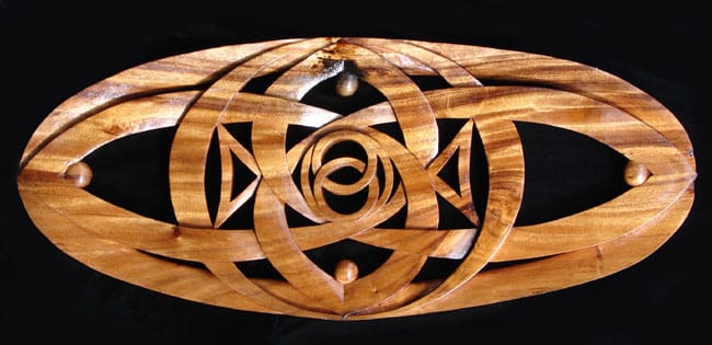 Sacred Geometry and the Two Fish, 38" x 16"